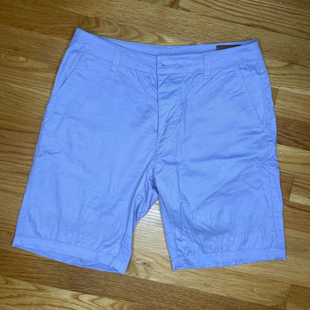 ASOS Light Purple Flat Front Shorts Button Fly